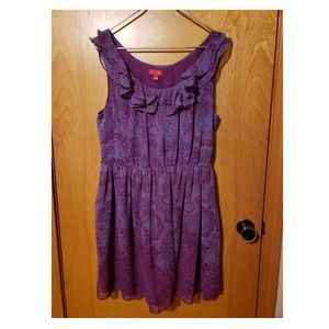 Elle Purple Floral Dress